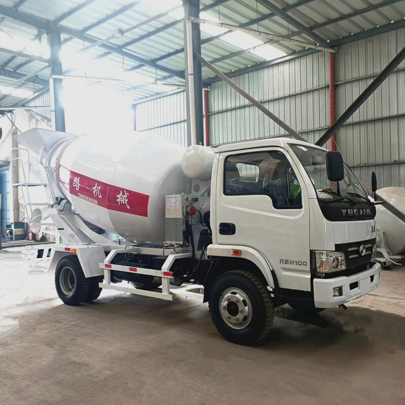 Small 3x4 cement mixer, jump into 4x4 concrete mixer transporter, small mixer