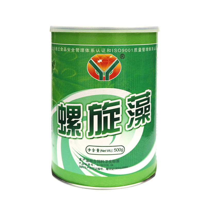 天然螺旋藻粉 食用级螺旋藻 幼苗观赏虾苗开口饲料饵料 500g