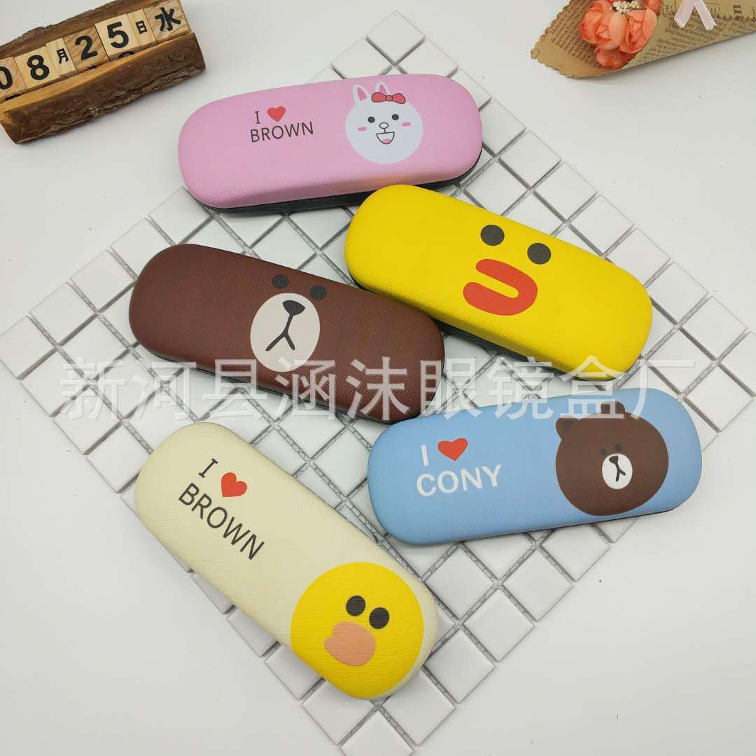 Cute animal glasses box, iron box, student near-sighted mirror box, man and woman available for wholesale distribution.