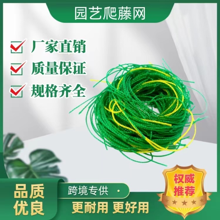 定制园艺爬藤网 种植果蔬爬藤网绿色植物支架网百香果蔬菜 爬藤网