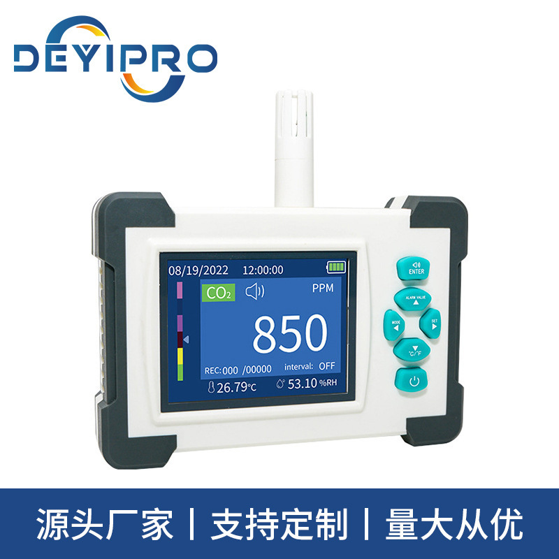 Plant custom-made CO2 detector CO2 detection, portable temperature air quality alarm detector