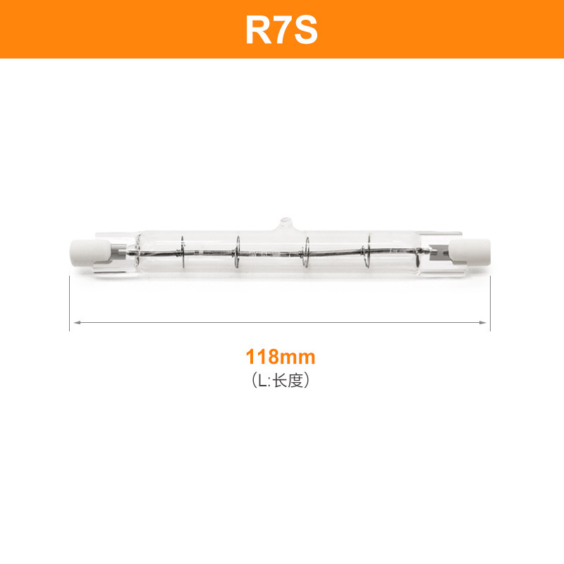 厂家直销R7s双端条灯碘钨灯管卤钨灯泡 照明卤素灯管 太阳灯管