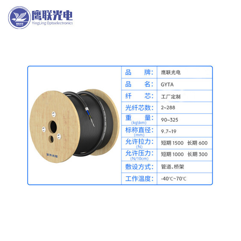 鹰联光电通信架空室外国标电力光缆4芯6芯8芯12芯48芯光缆gytza53
