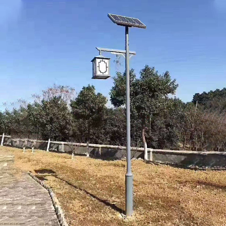 5-metre solar street lights imitating ancient landscape lights, solar lamp poles in the courtyard