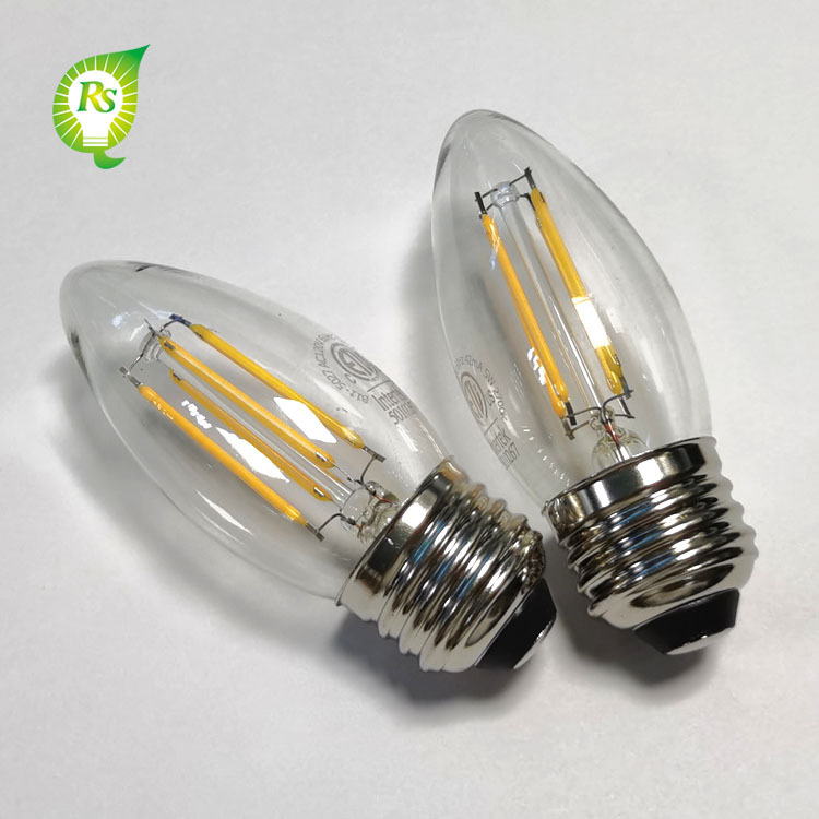 Foreign-trade supplier directs E26E14 cortex and transparent 120V mint lamp C35