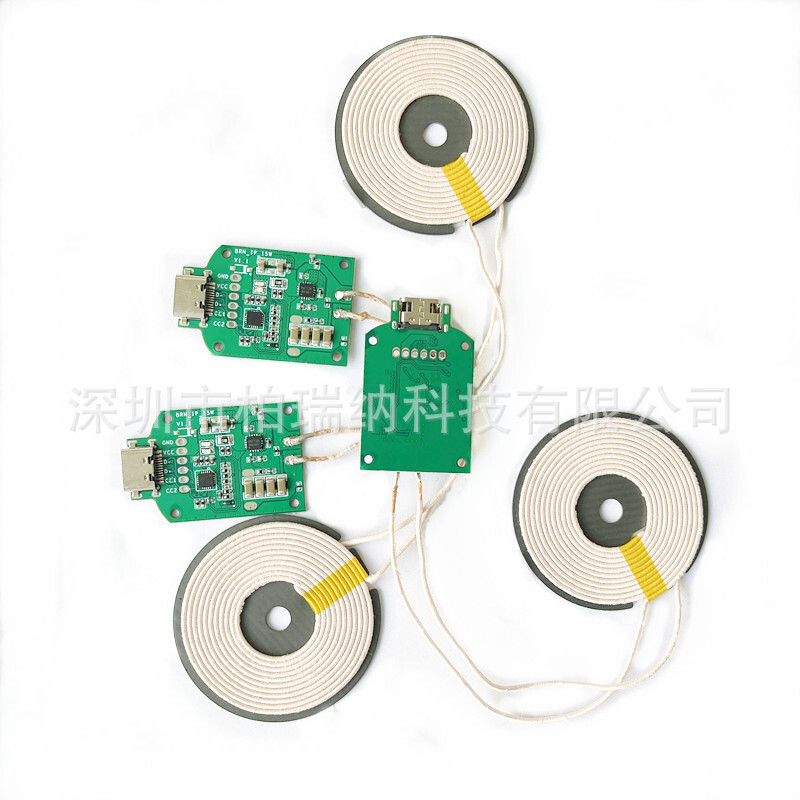 The 15W wireless charger module, the magneto-wire charger PCBA large power wireless charger typeec-c segment