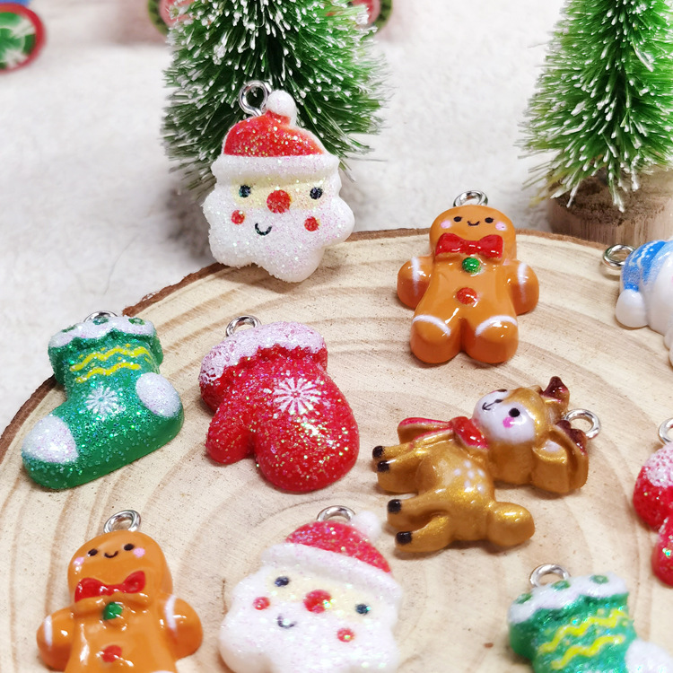 [Can] 2023 new Christmas tree fitting DIY handmade Christmas locket wholesale