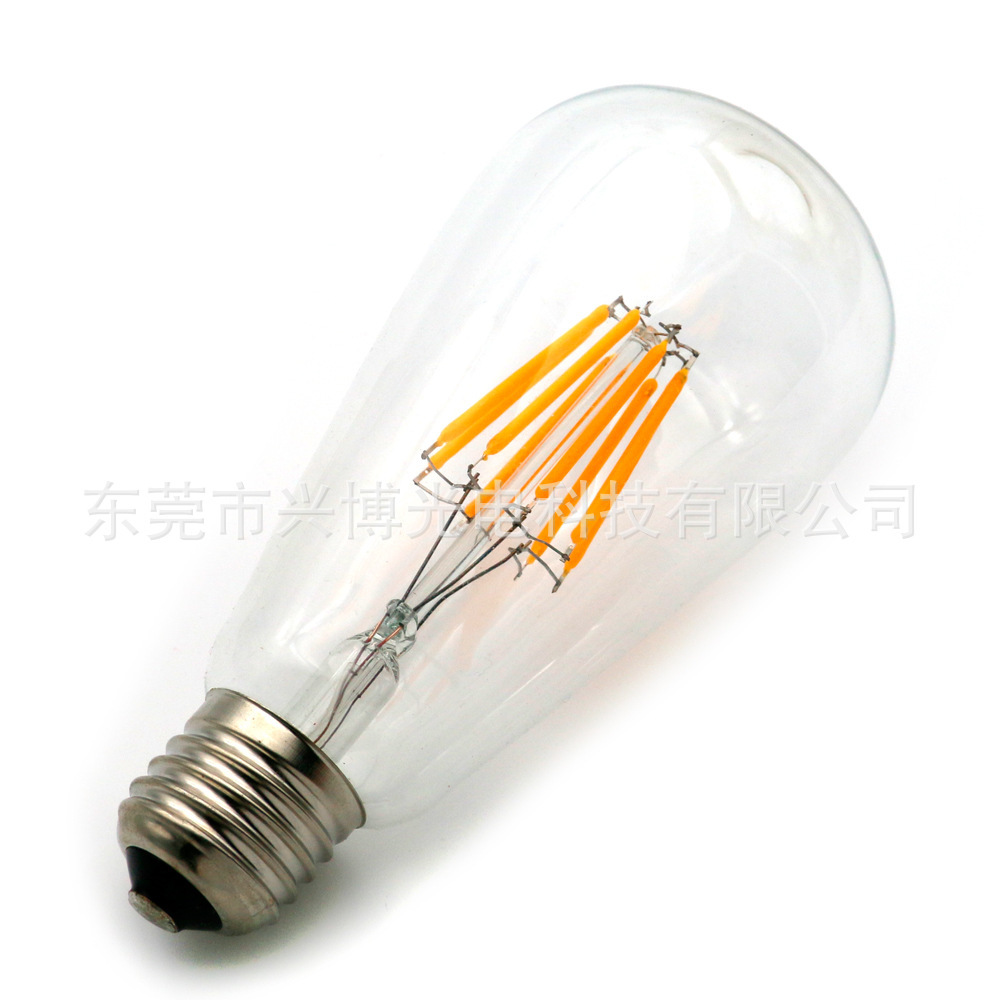 ST58 ST19 led灯丝灯 清光茶色烟灰色奶白磨砂 复古 Edison bulb