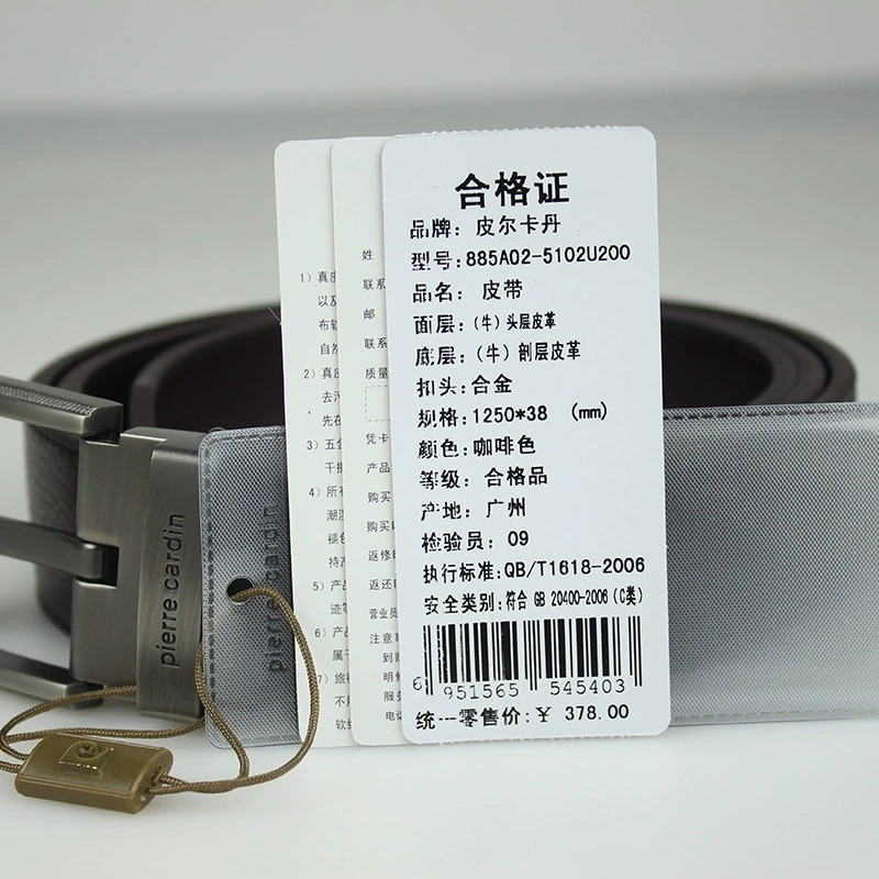 Hanpo 40*75*500/50*100*800 rolls of blank dress label black tag/hole