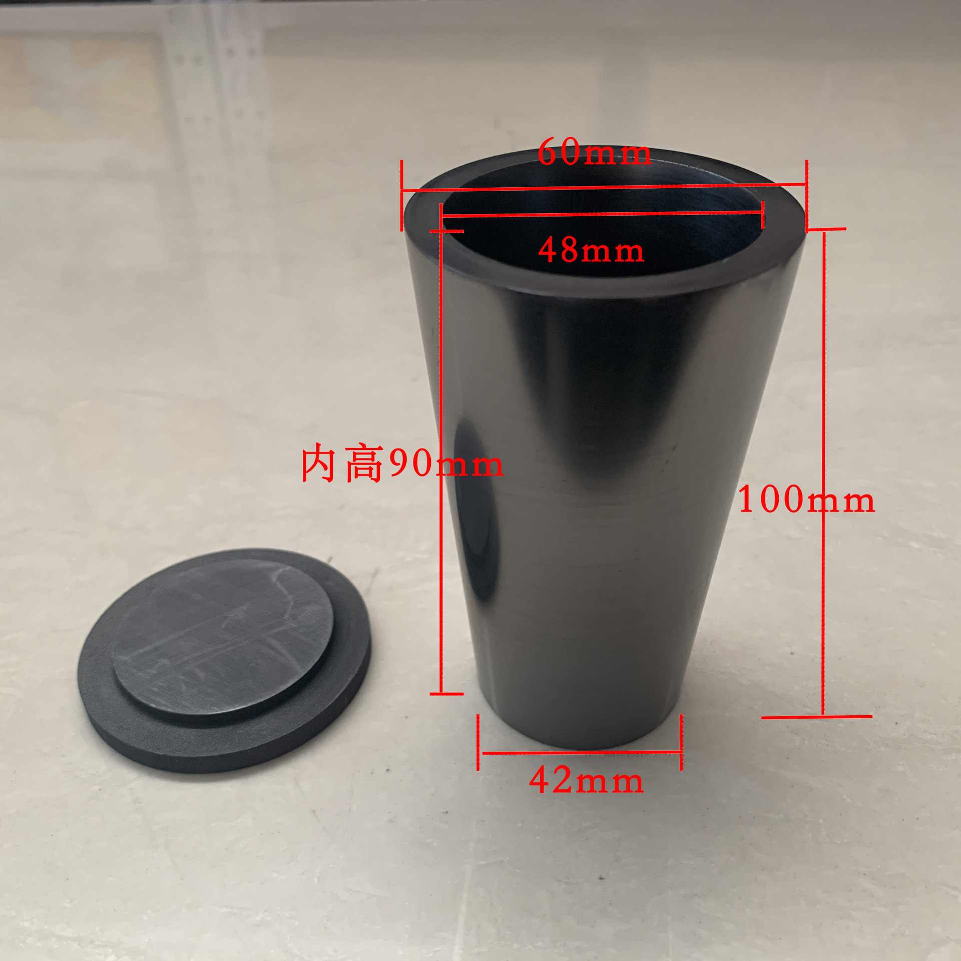 石墨坩埚 斜口 实验分析 熔炼化验 铸锭 容易脱模倾倒 厂家直销
