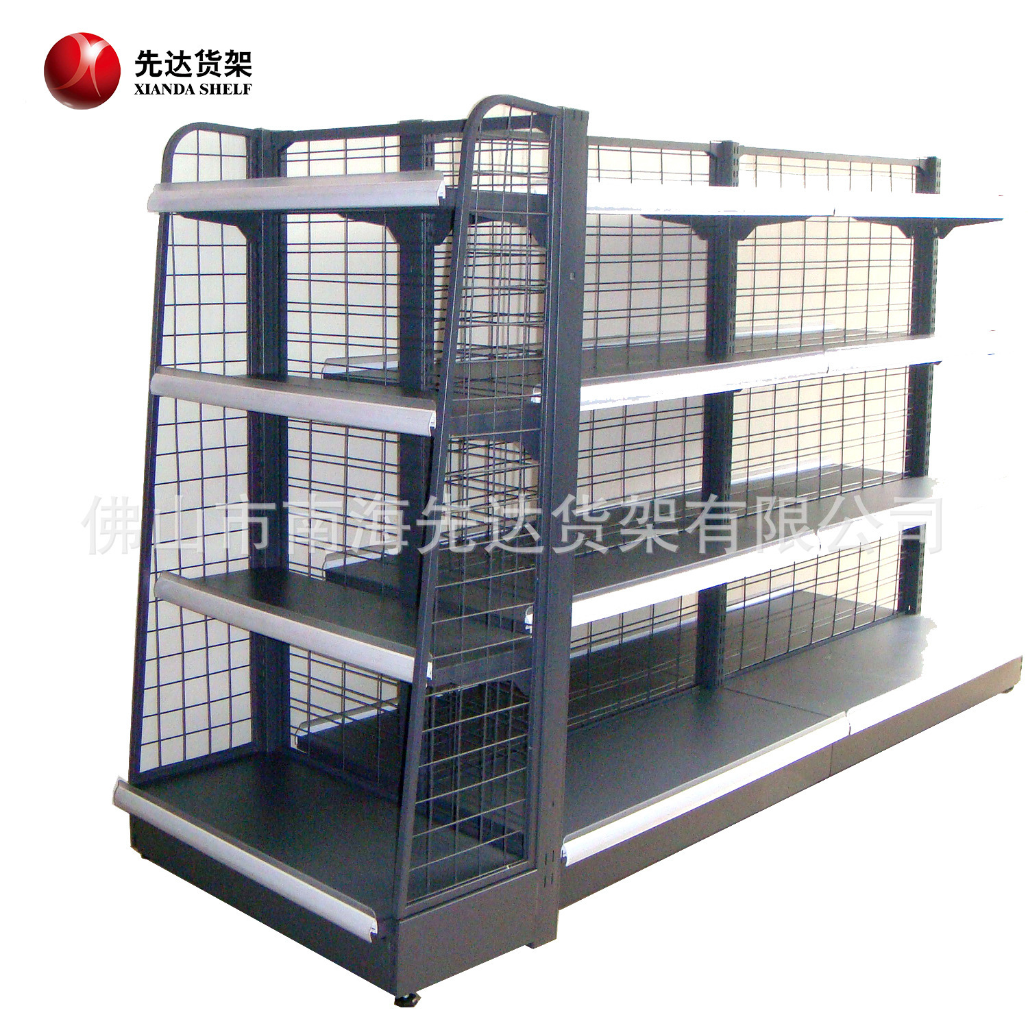 A convenience store shelf, 30KG/story, back-net supermarket shelf, pharmacy shelf, shelf factory