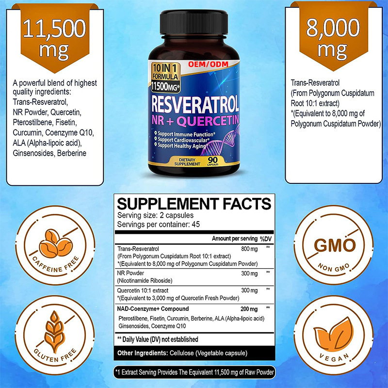 Cung cấp qua thứ tự cho Rsveratrol Những viên thuốc Pyrosterol, bao gồm vỏ não để giảm giá cao, hàng loạt.