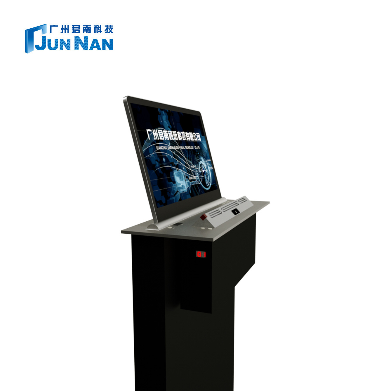 Junan Super-Light-Stand-Show Screen Array Paperless Conference System conference room table crystal screen computer