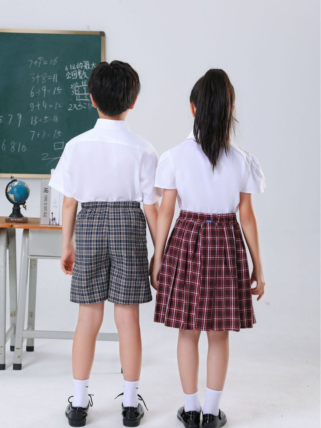 Shenzhen school uniform, short-sleeve dress, Shenzhen elementary school dress, one-man.