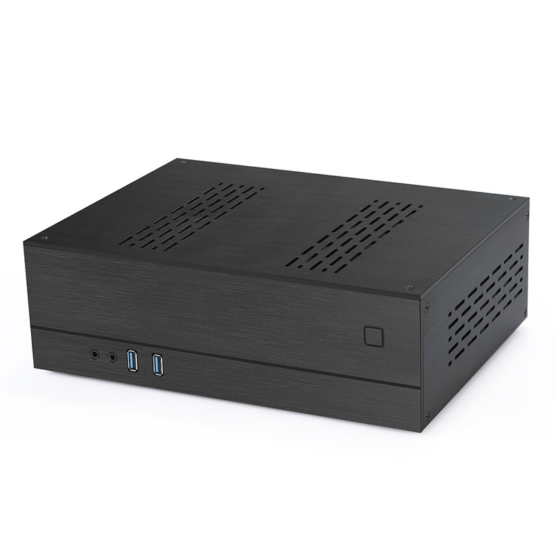 XQBOX A02-bed 알루미늄 상자 HTPC 상자, 반 높 단면도 카드 상자