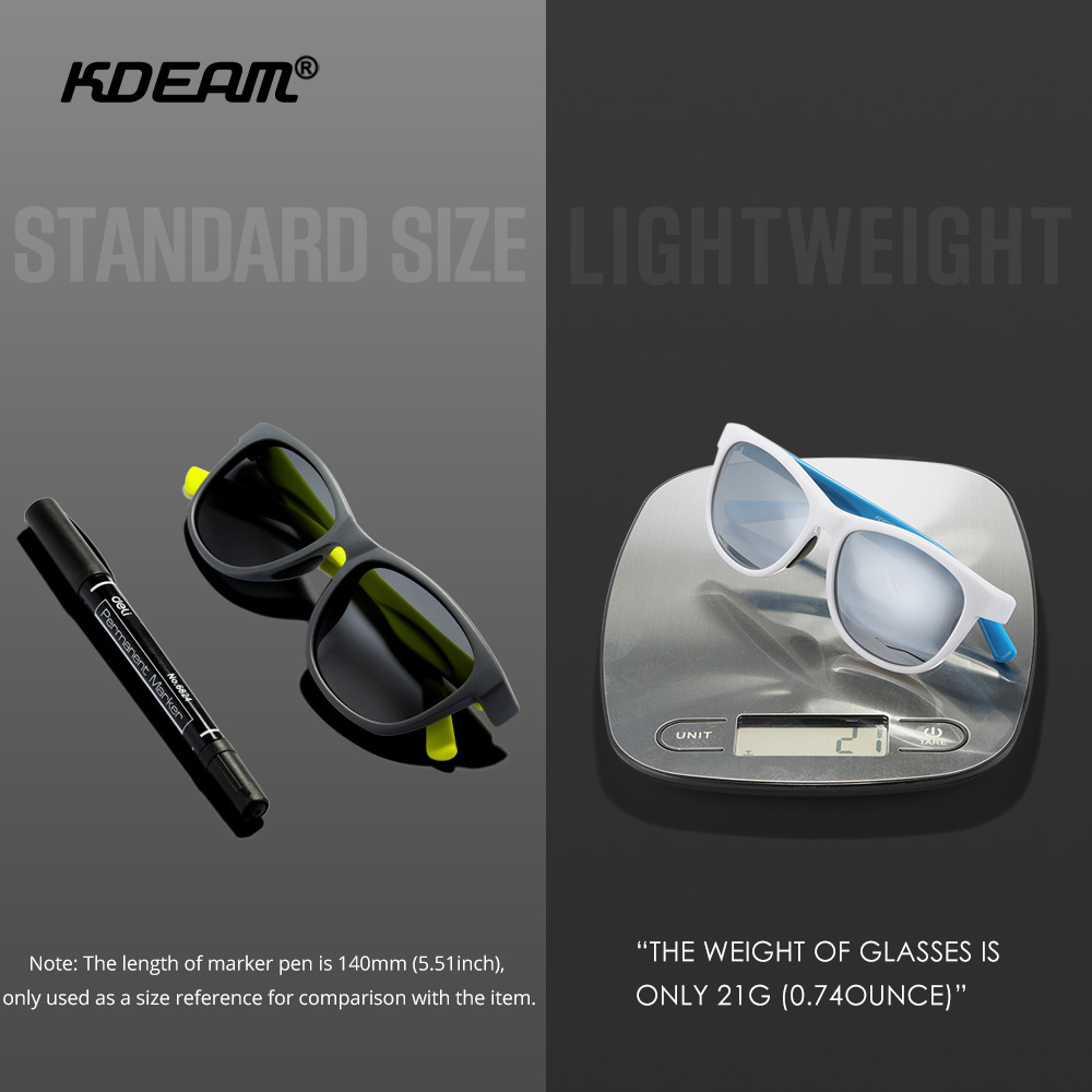 KDEAM's new box of lumbers driving sunglasses, outdoor motion lights, fishing glasses, KD531.