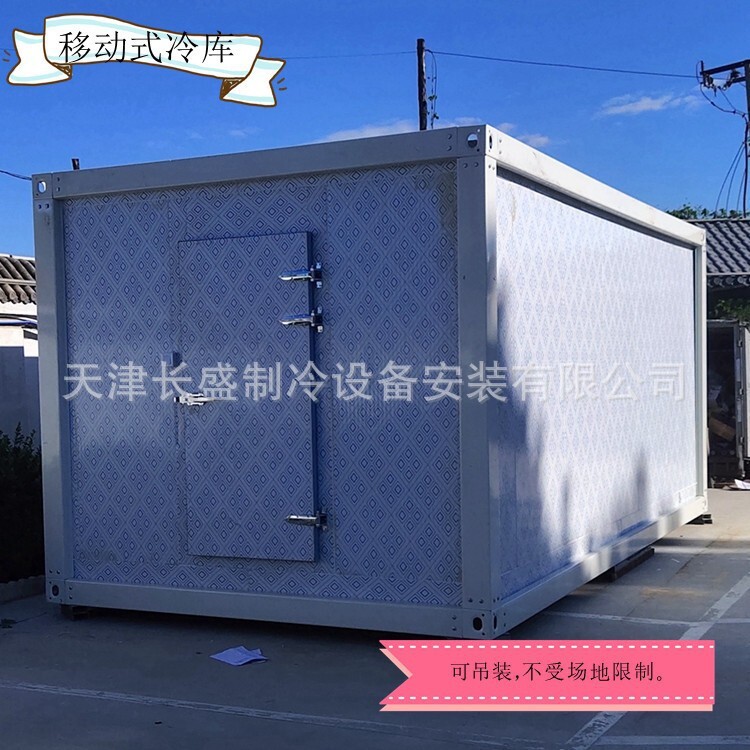 Installation in Tianjin freezer of a cooling store temperature for food and mobile small freezer refrigeration units