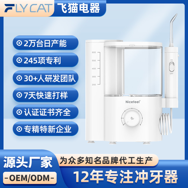 Flycat FC1751家用台式电动冲牙器 口腔清洁水牙线支持OEM/ODM厂