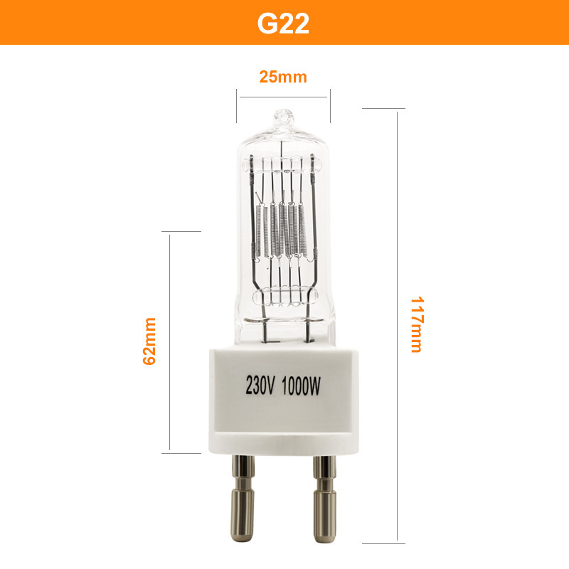 1000W stage video lights, photo spotlights, halogen halogen halogen halogen lamps.