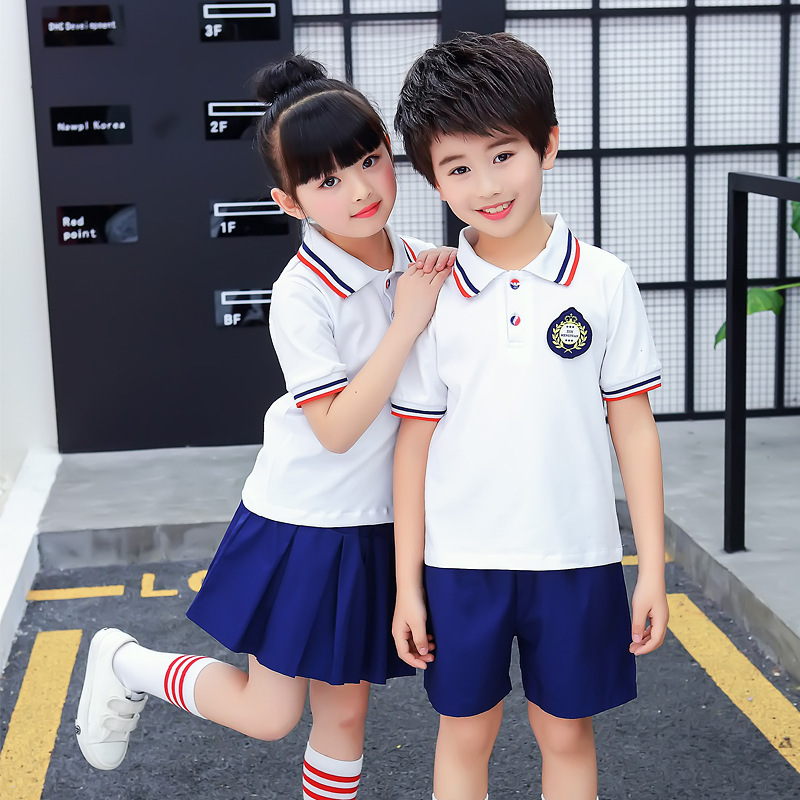 Kindergarten uniform, summer sports for boys and girls.