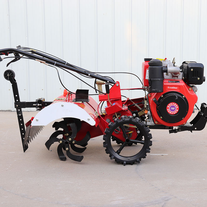 Diesel orchard tiller, field and forestry agricultural machinery, multi-purpose four-pulver micro-planter