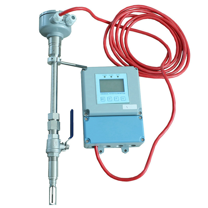 Inserted heat mass flow meters, oxygen gas flow gauges, gas flow gauges, numerical mass flow meters.