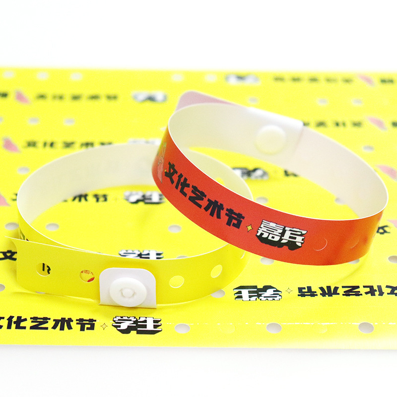 PVC plastic ring, one-time ring, identification of viyl plastic wristband