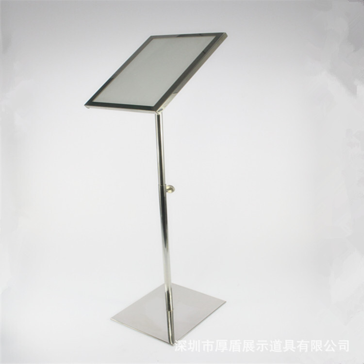 Plant wholesaled stainless steel metal stand-up A4 sign.