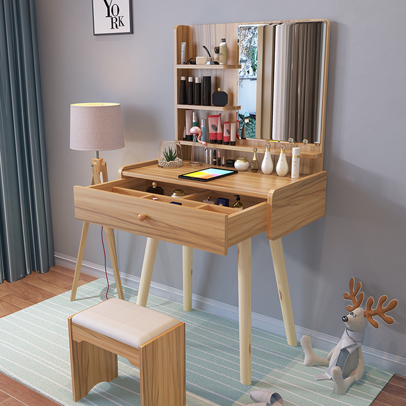 Nordian dresser, simple bedroom, small household dressing table.