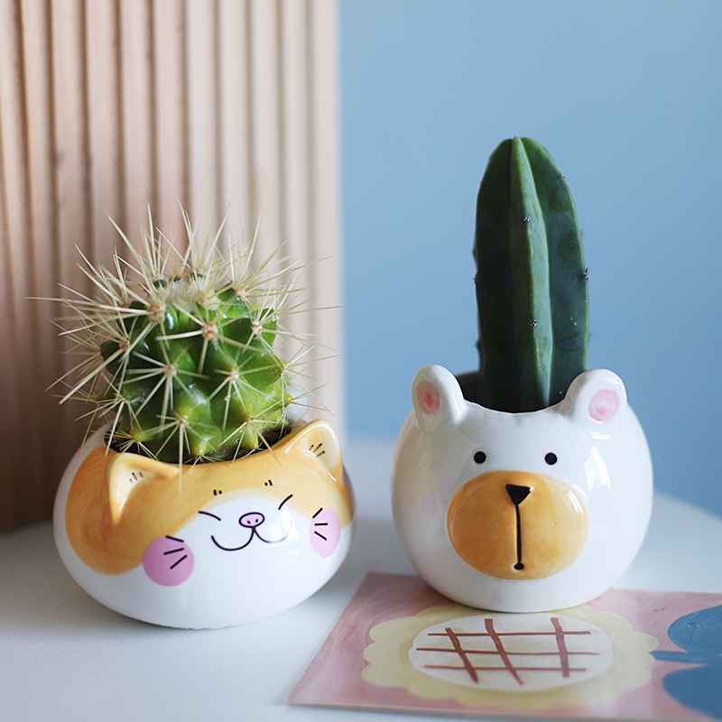 Cinderella의 Porcelain Creative Cartoon 특성, 귀여운 작은 husks, botanical 꽃다발.