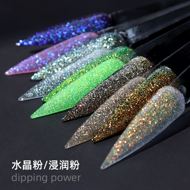 Cross-border cargo source Magnetic Dust dry powder glitter power fingernail powder