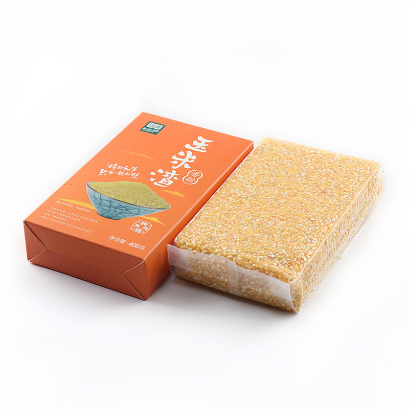 Yellow corn dregs, vacuum packs, corn platinum processing custom, five grain grains of corn paste.
