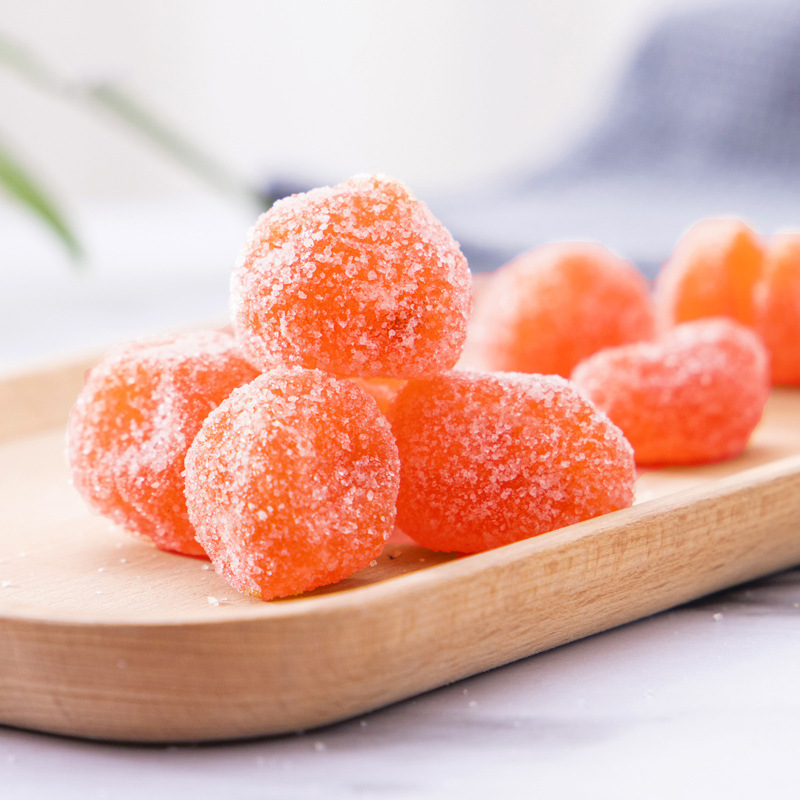 An orange can of Tianshan with a sweet, sprout-dry, glycuitous, glycerine bag with a free package.