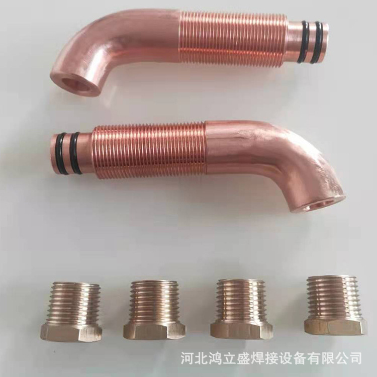 Supply point welder electrode arms, pole-sharp electrode poles, welded polar arms, cap-heads