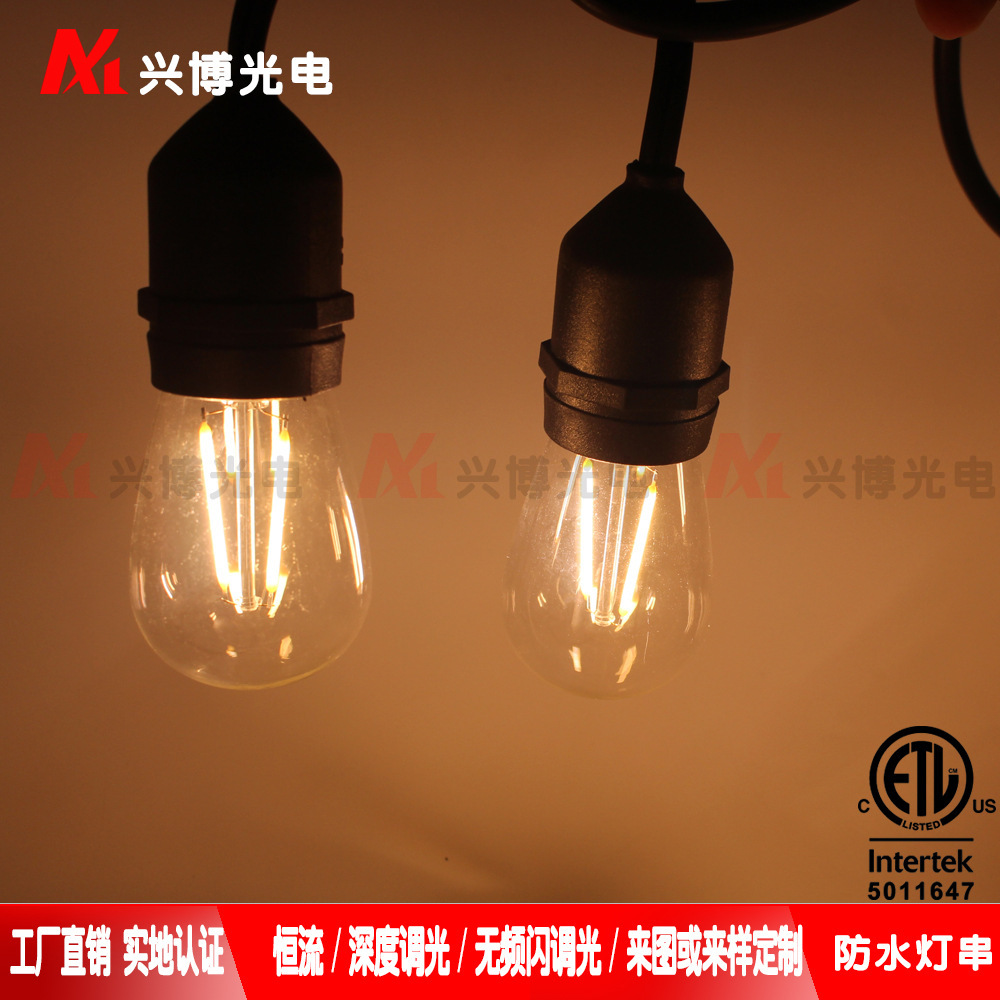 Cross-border for S14 LED external decorator lamps, light bulbs, 7-15 meters field certification.