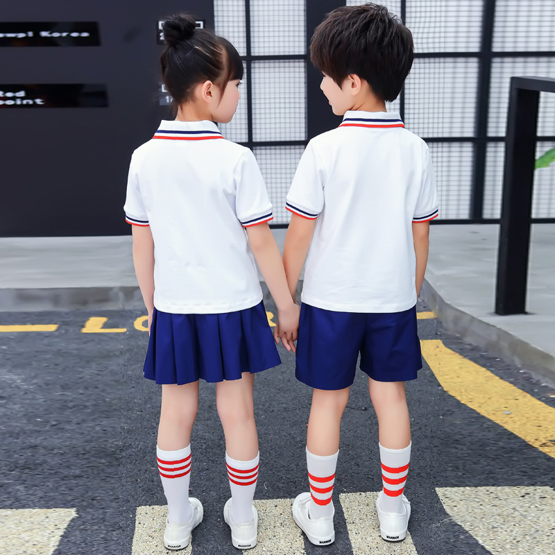 Kindergarten uniform, summer sports for boys and girls.