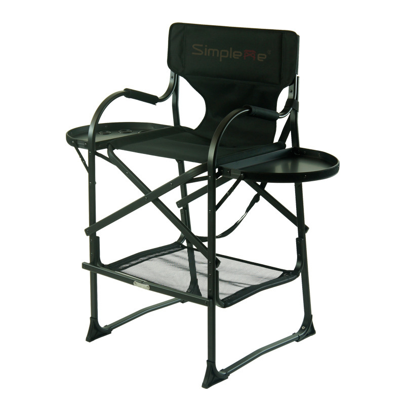 Acoustic aluminum-alloyed chairs.