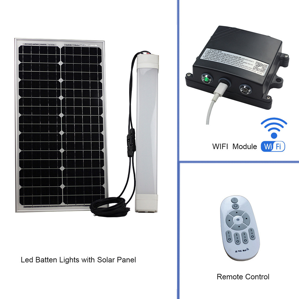 The new solar-powered tri-light WiFi remotely controls outdoor waterproofness control