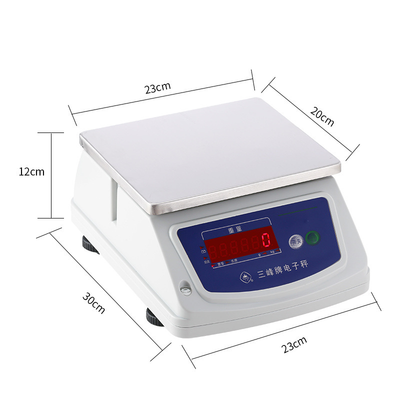 Shanghai three-mounted electron called water-resistant scale food scale scale scale scale scale