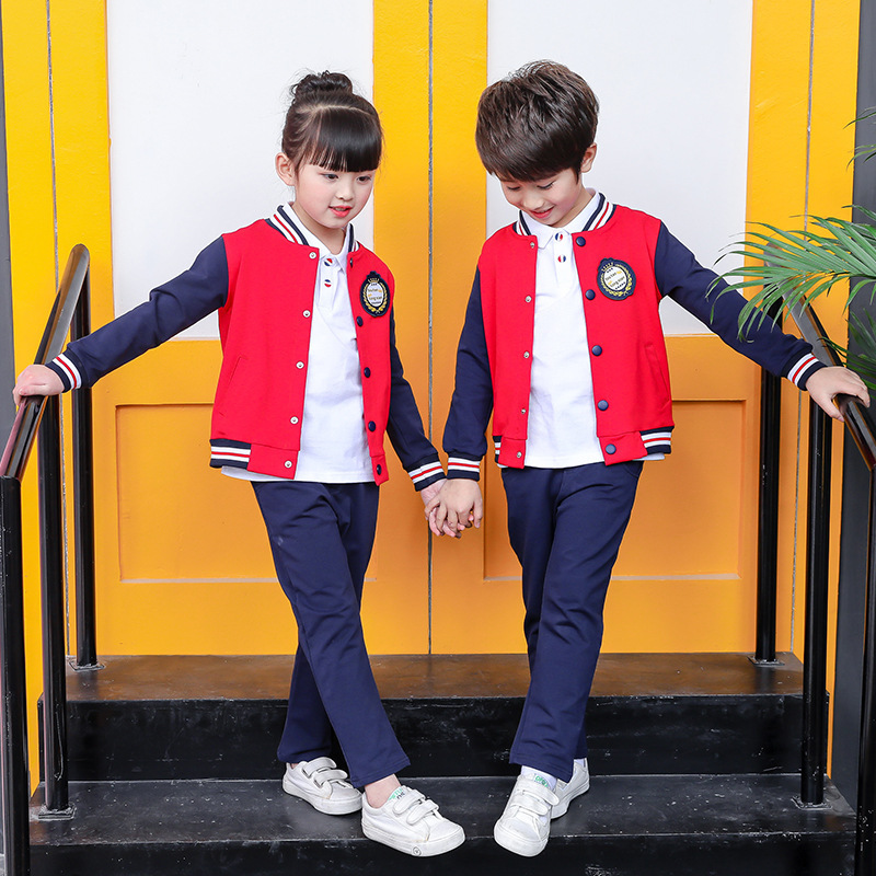 Customization of school uniform sports packages for children in kindergarten and school uniform in spring and autumn