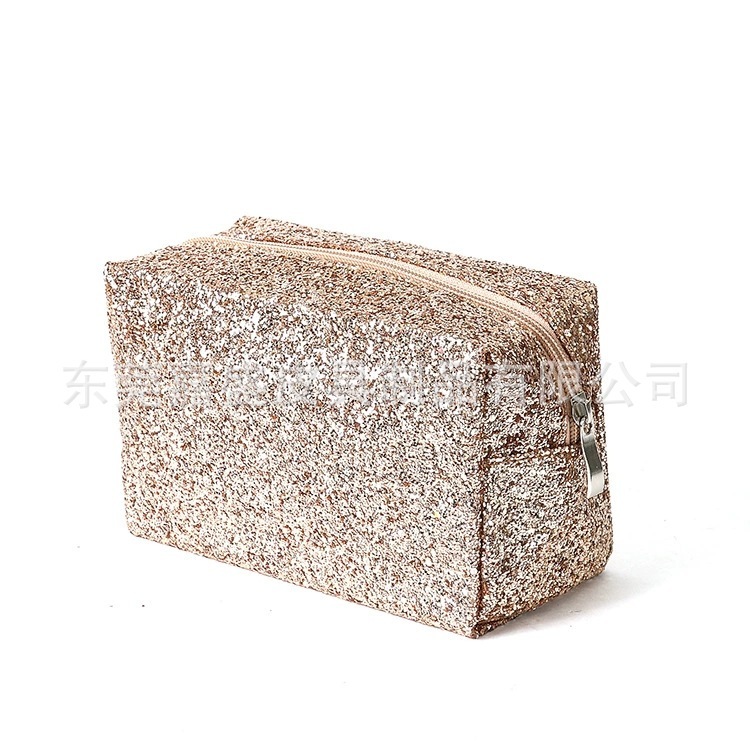 Good-quality, high-capacity cosmetics bag.