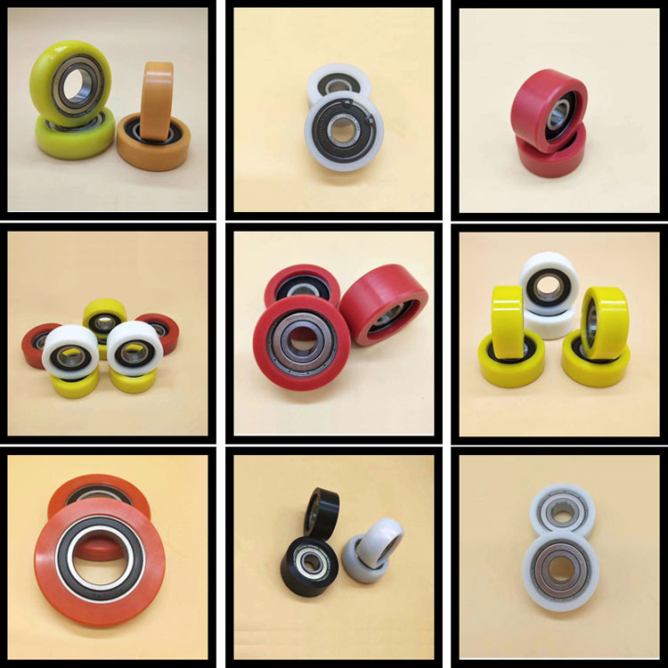 685 sets of rubber bearings for plastics, sound elasticity, high PU polyurethane formation slide bearings.