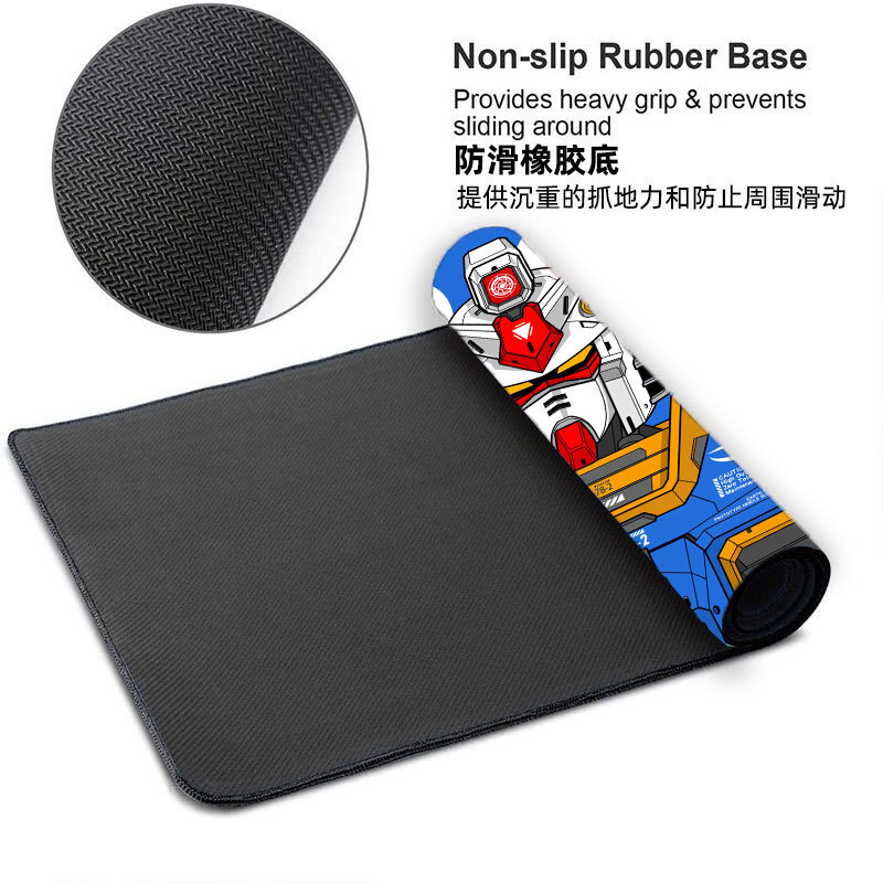 高达系列超大鼠标垫锁边防滑办公电脑桌垫亚马逊跨境专供mousepad