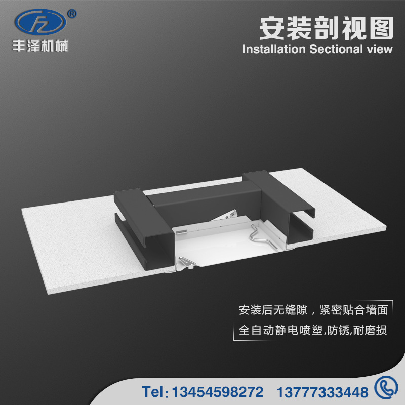 FZEC2020CL Zincboard Inspection Port Passage Non-Fire Control Device