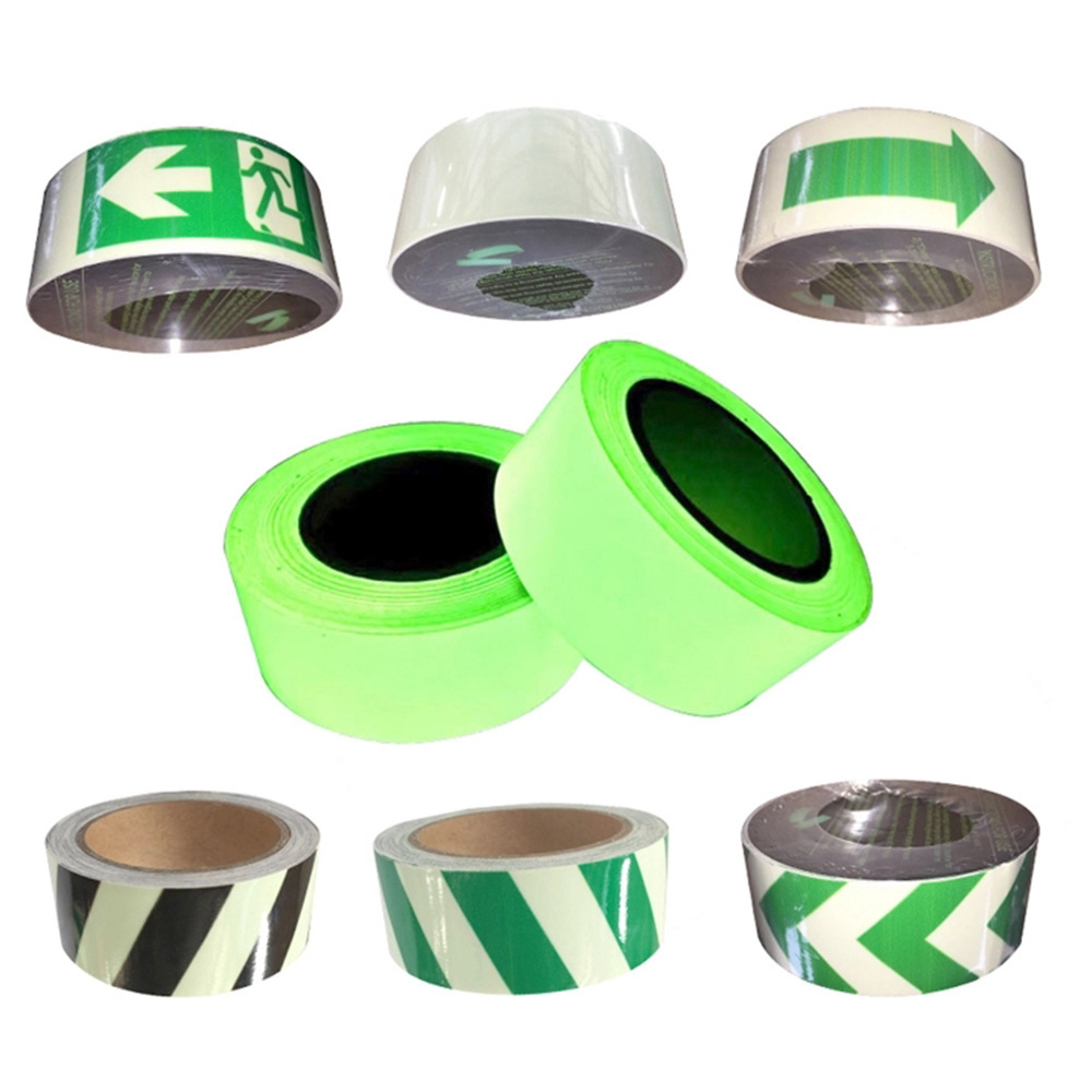 3 cm wide colour night-film lumino-light alert tape fluorescent tape