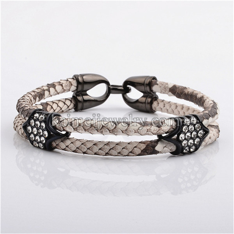 O'Malco's hot, high-quality python-coated bracelets.