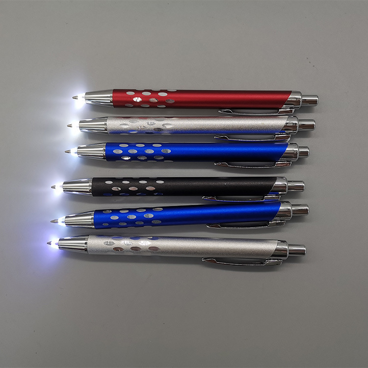 Round pen metal LED pen colored aluminium poles press commercial billboard pen commercial gifts as required