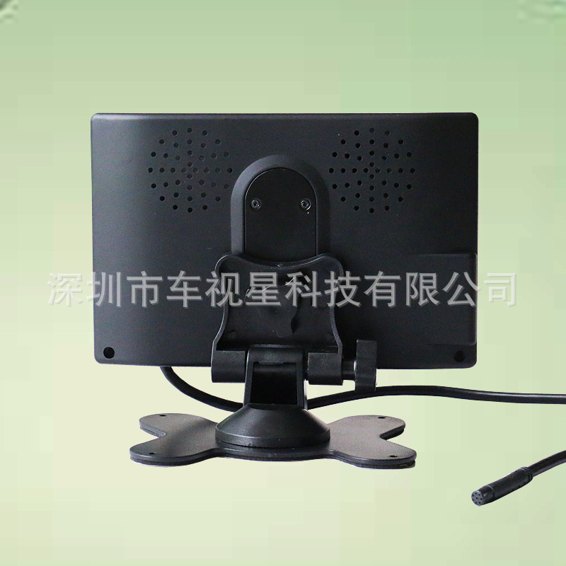 7寸车载支架两路航空接口高清800X480显示器工厂直销