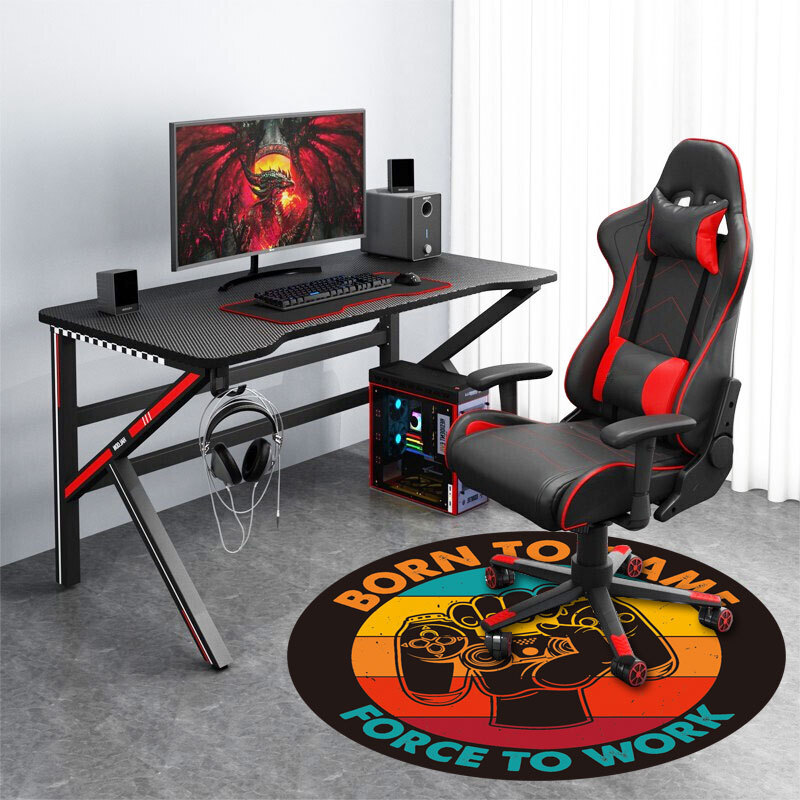 [Both Sold] Cross-border video game mat, video game chair floor protection pad.