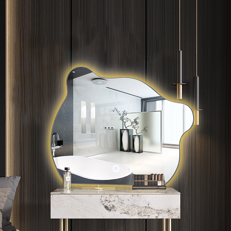 Ins mirror bathroom mirrors smart mirrors glowing dresser makeup mirrors blast-proof comb wall with walled walls